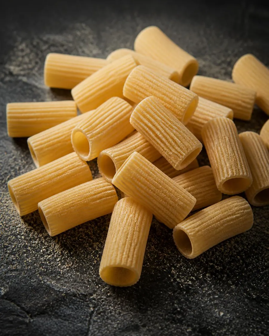 Rigatoni artisanaux striés Casa Ceppini dans un bol en céramique